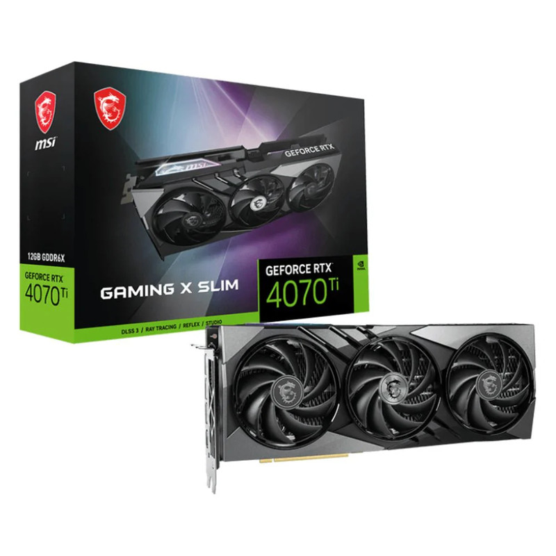MSI GeForce RTX™ 4070 Ti Gaming X Slim 12G Graphics Card - كرت الشاشة